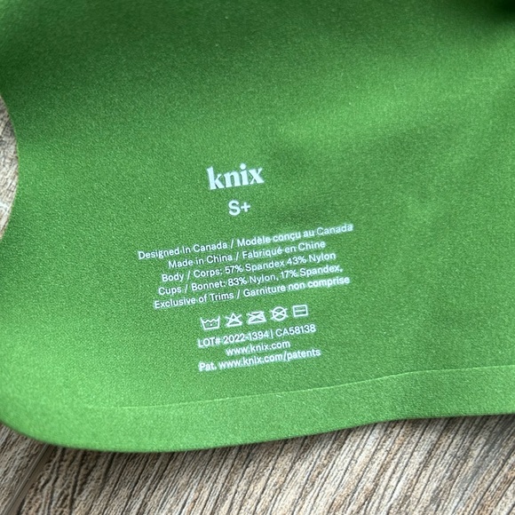 New! Knix Shadow Mesh Bra Green | S - Picture 4 of 8